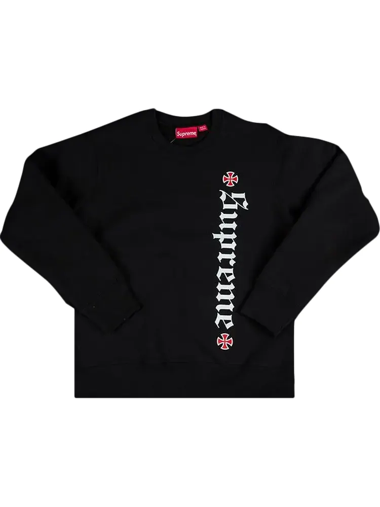 Толстовка Supreme x Independent f*ck The Rest Crewneck 'Black' — изображение 1 из 1, черный