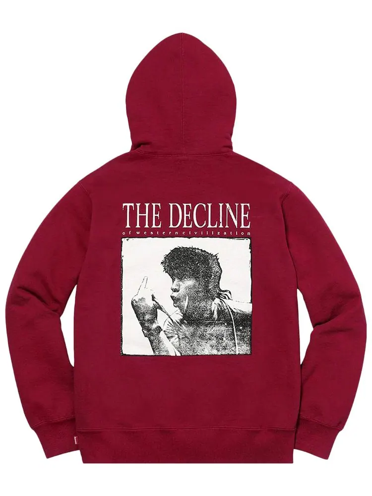 Толстовка с капюшоном Supreme Decline — изображение 2 из 2, красный
