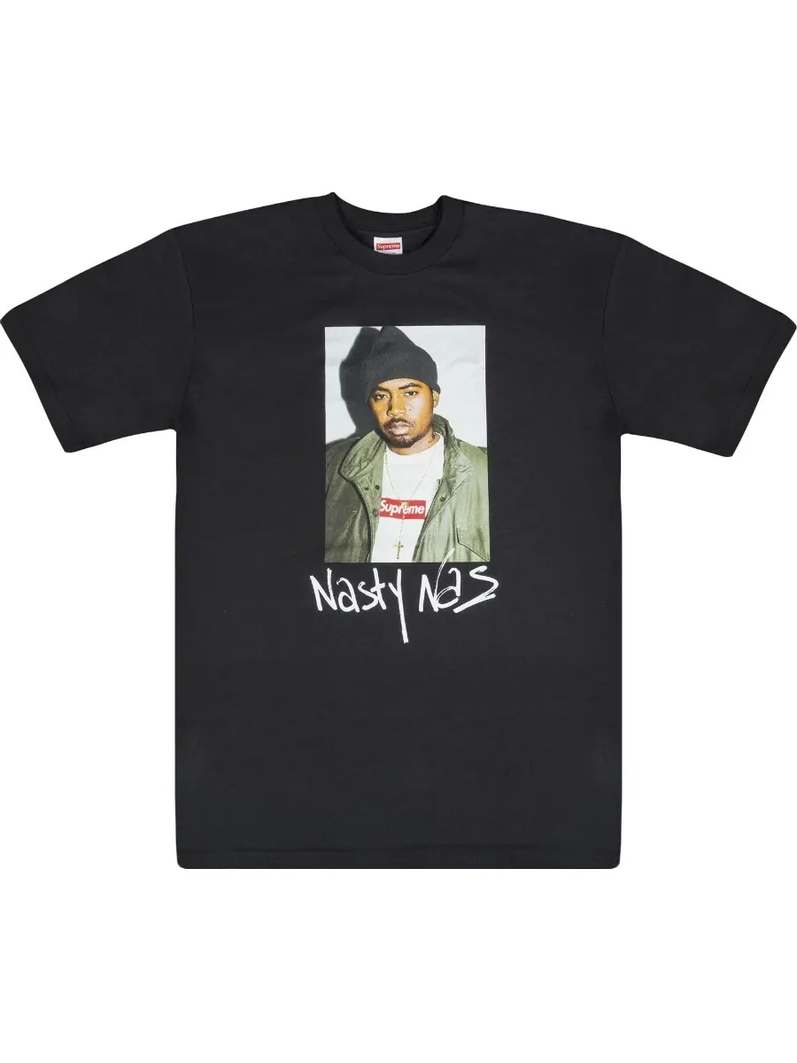 Футболка Supreme Nasty Nas — изображение 1 из 1, черный
