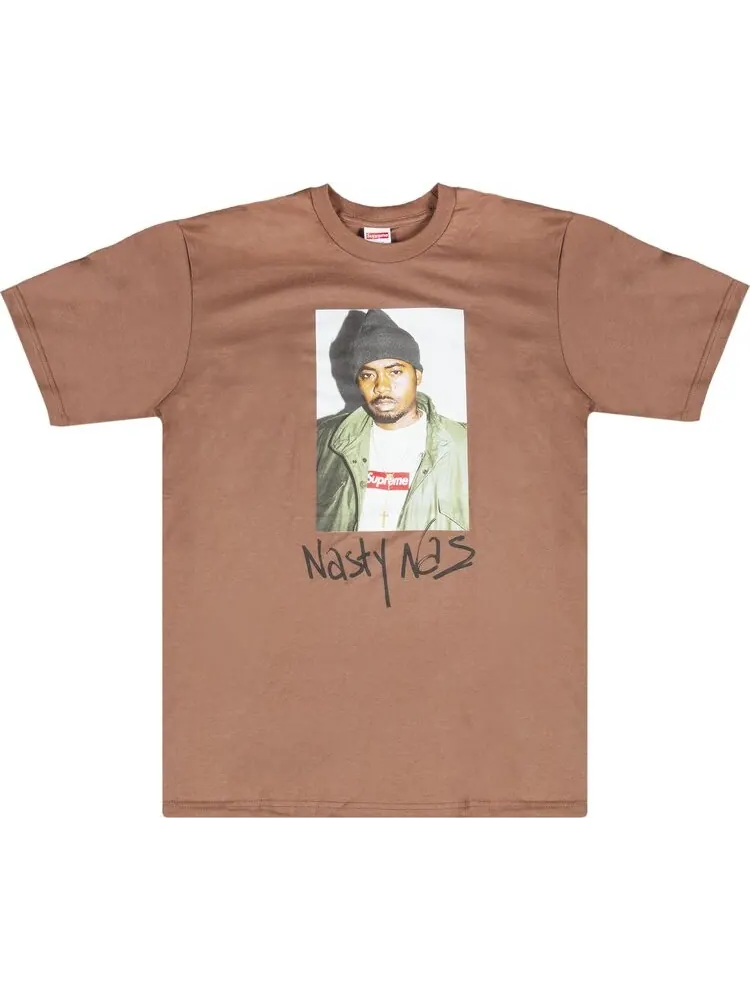 Футболка Supreme Nas T-Shirt 'Brown' — изображение 1 из 2, коричневый