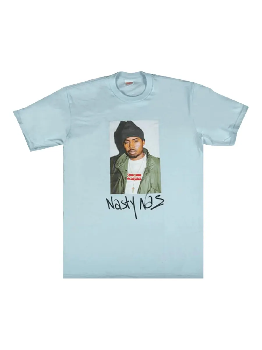Футболка Supreme Nasty Nas — изображение 1 из 1, синий
