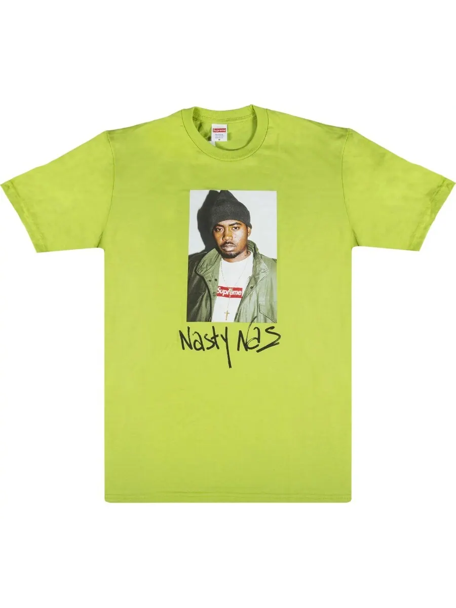 Футболка Supreme Nasty Nas — изображение 1 из 1, зеленый