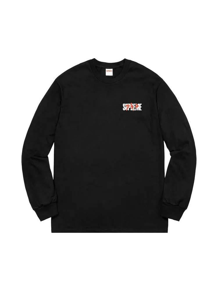 Футболка Supreme AKIRA Neo-Tokyo Long-Sleeve Tee 'Black' — изображение 1 из 2, черный