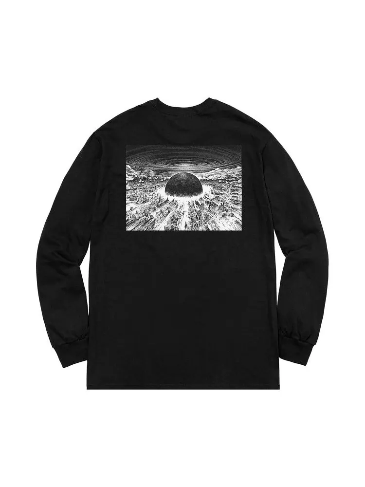 Футболка Supreme AKIRA Neo-Tokyo Long-Sleeve Tee 'Black' — изображение 2 из 2, черный