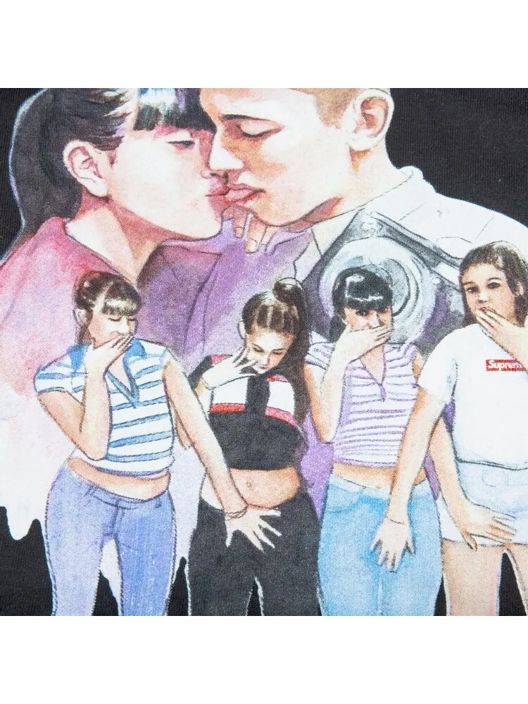Футболка Supreme Kiss T-Shirt 'Black' — изображение 2 из 2, черный