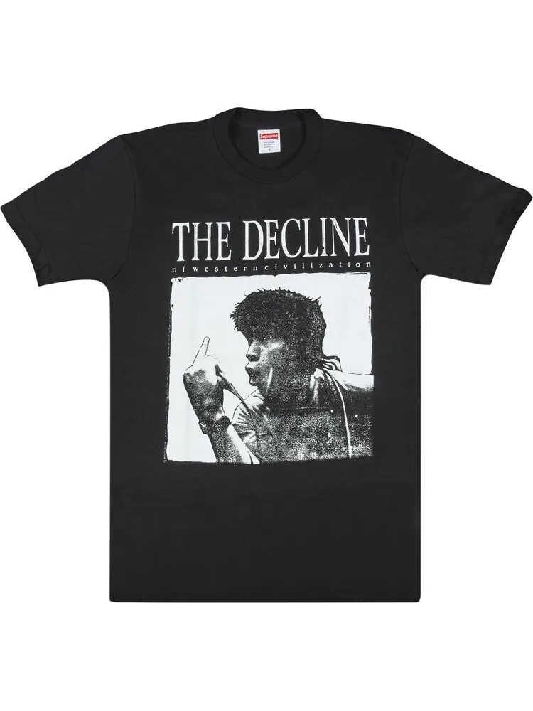 Футболка Supreme Decline Of Western Civilization T-Shirt 'Black' — изображение 1 из 3, черный