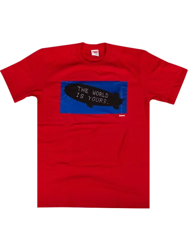 Футболка Supreme Scarface Blimp T-Shirt 'Red' — изображение 1 из 1, красный