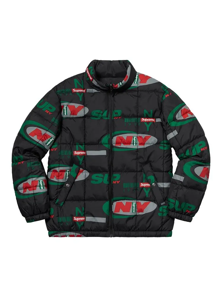 Куртка Supreme NY Reversible Puffy Jacket 'Black' — изображение 1 из 3, черный
