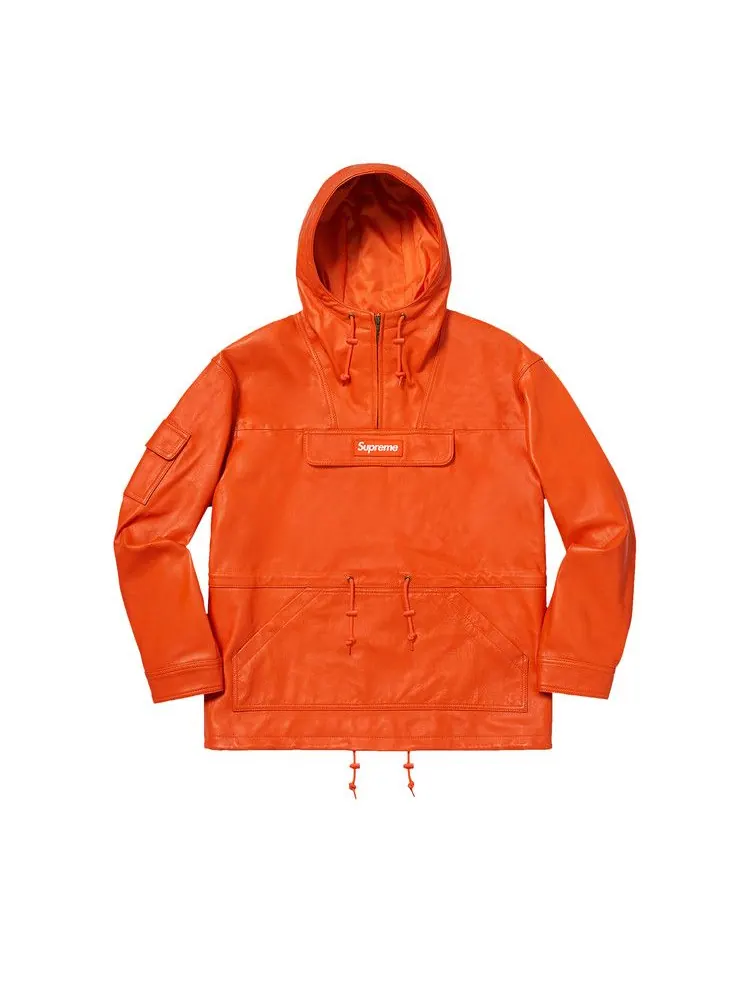 Анорак Supreme Leather Anorak — изображение 1 из 2, оранжевый