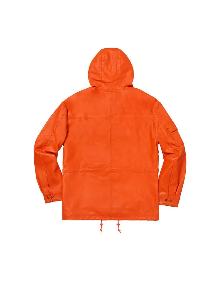 Анорак Supreme Leather Anorak — изображение 2 из 2, оранжевый