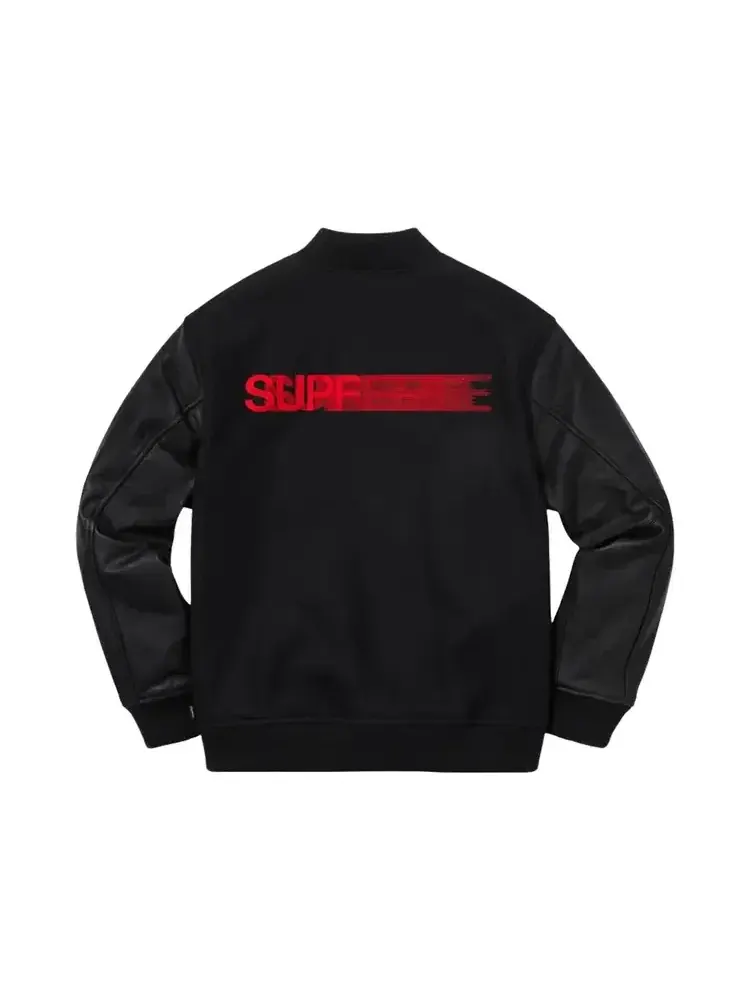 Куртка-бомбер Supreme Motion Logo Varsity Jacket — изображение 2 из 2, черный