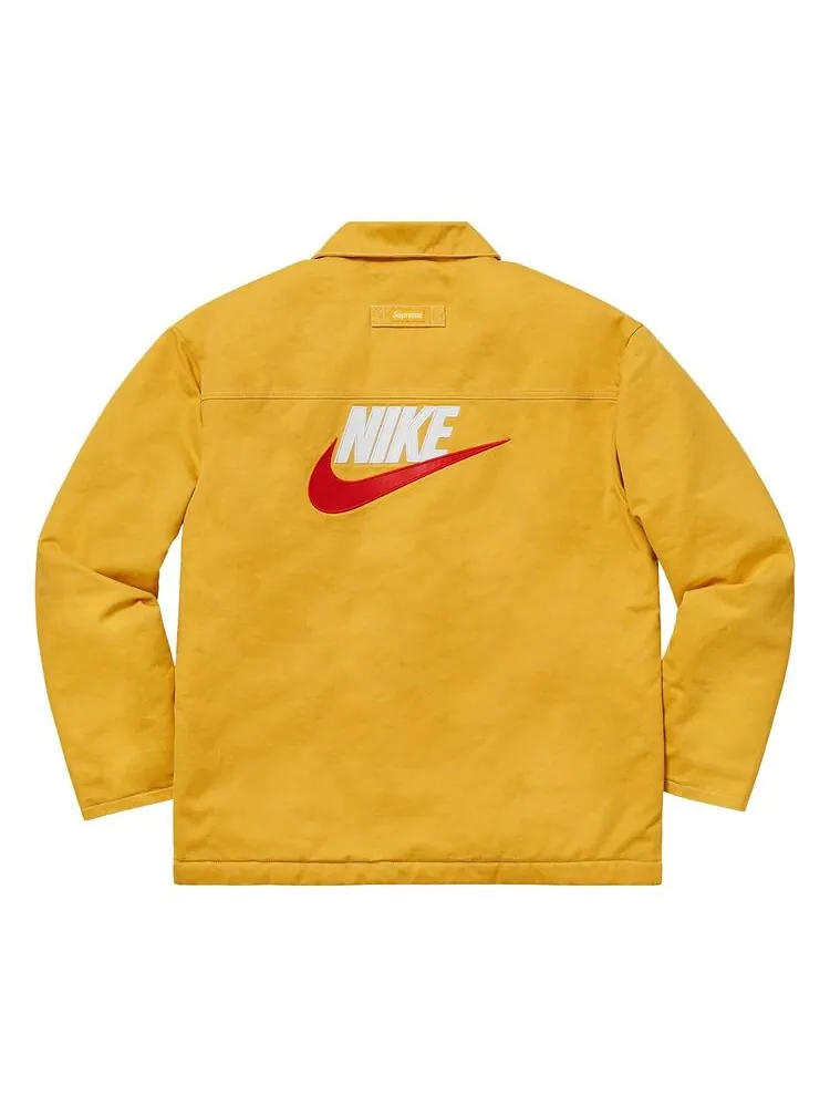 Куртка Supreme x Nike Double Zip Quilted Work Jacket Mustard — изображение 2 из 2, желтый