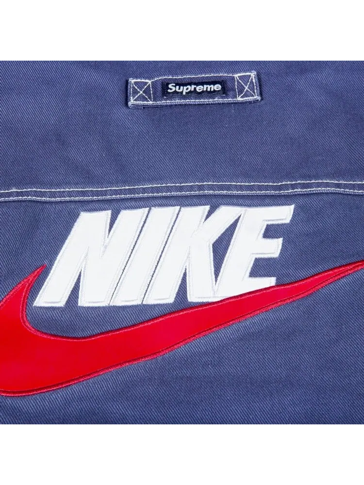 Куртка Supreme x Nike Double Zip Quilted Work Jacket 'Navy' — изображение 3 из 3, синий