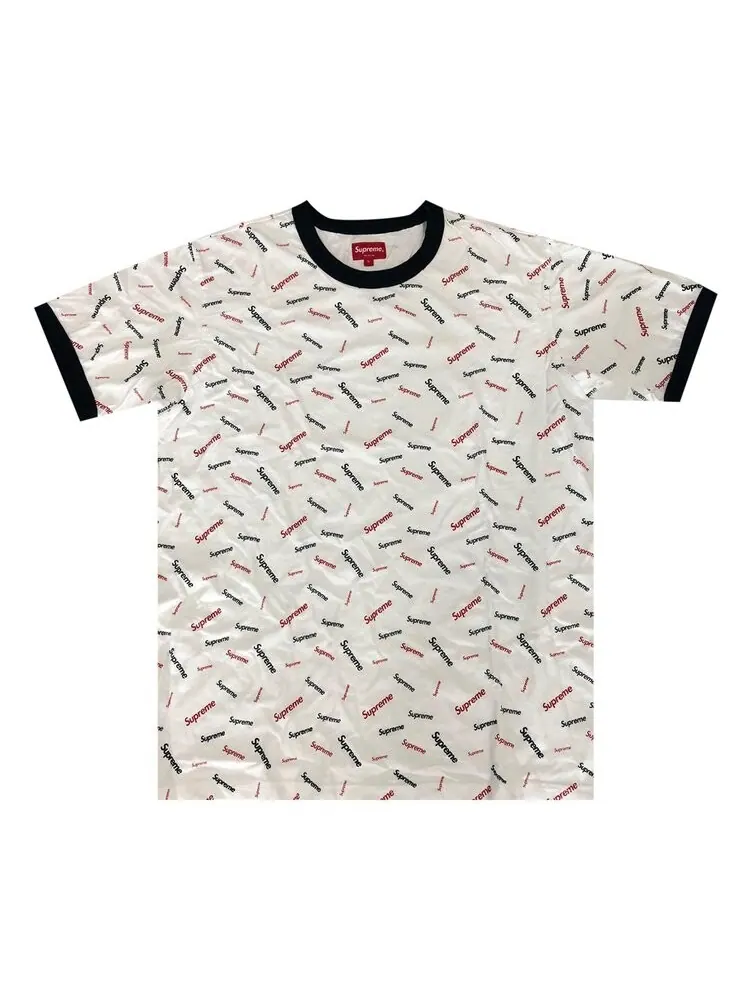 Футболка Supreme Scatter Ringer Tee 'White' — изображение 1 из 1, белый