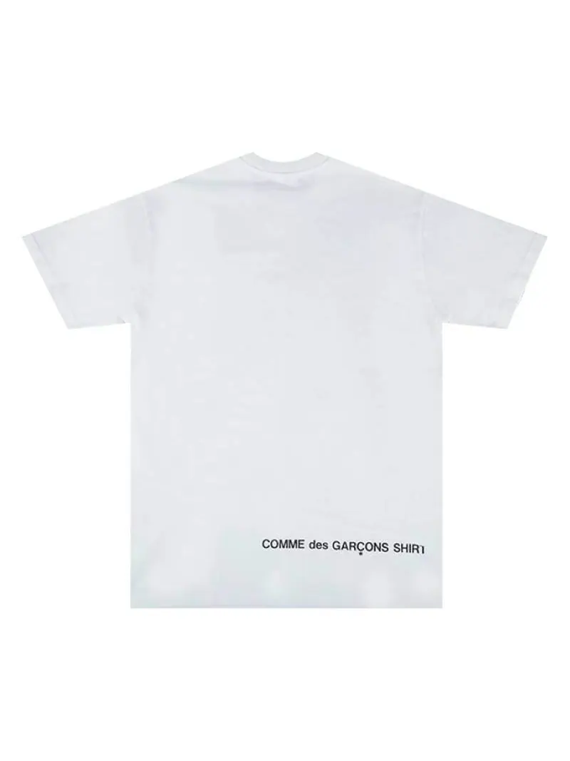 Футболка Supreme x Comme des Garçons Shirt Split Box Logo — изображение 2 из 2, белый