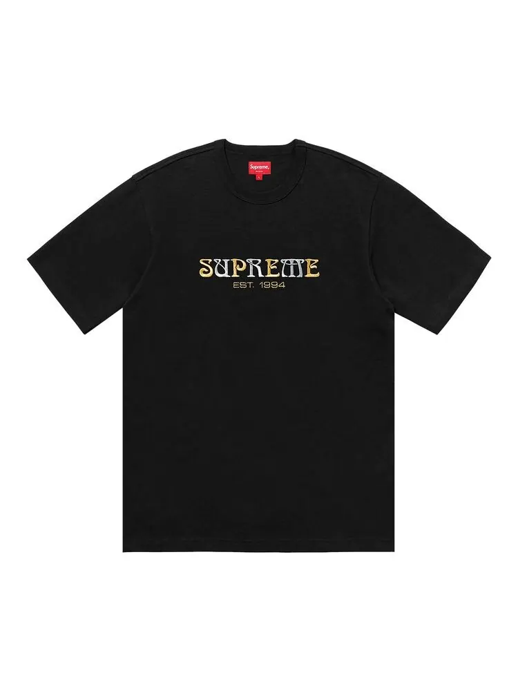 Футболка Supreme Nouveau Logo Tee Black — изображение 1 из 1, черный