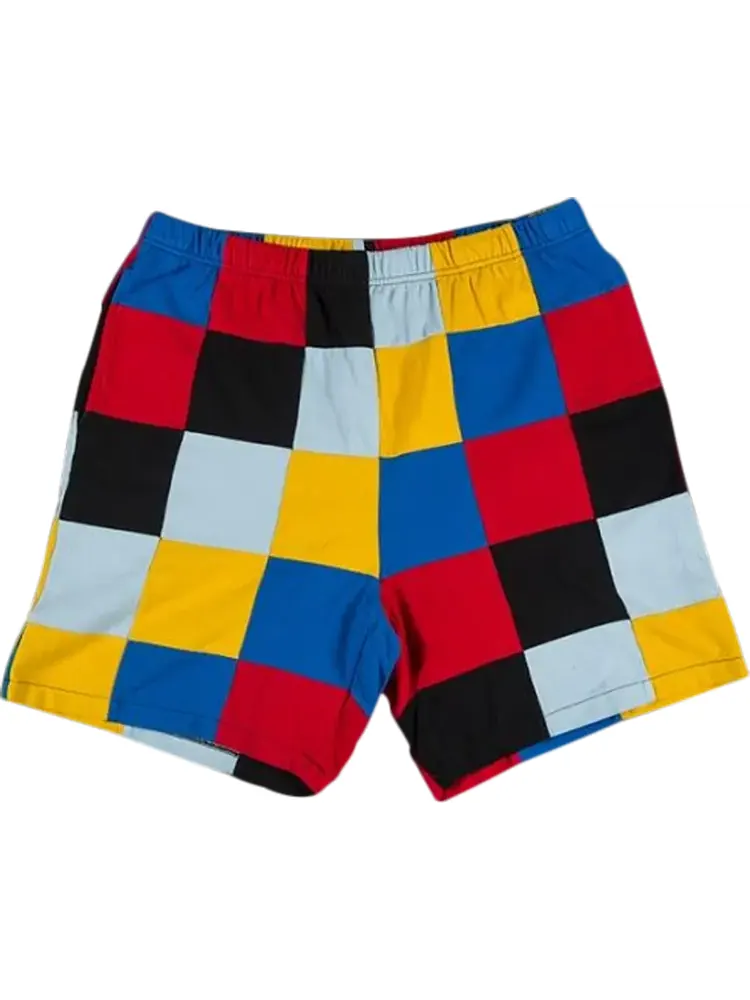 Шорты Supreme Patchwork Pique Short 'Red' — изображение 1 из 1, красный