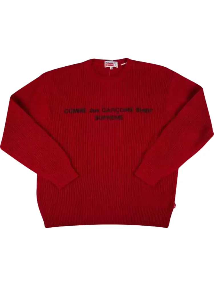 Свитер Supreme x Comme des Garçons Shirt — изображение 1 из 1, красный