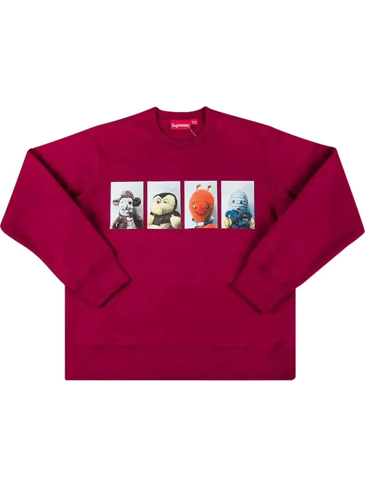 Толстовка Supreme Mike Kelley Ahh...Youth! Crewneck Sweatshirt 'Magenta' — изображение 1 из 1, фиолетовый