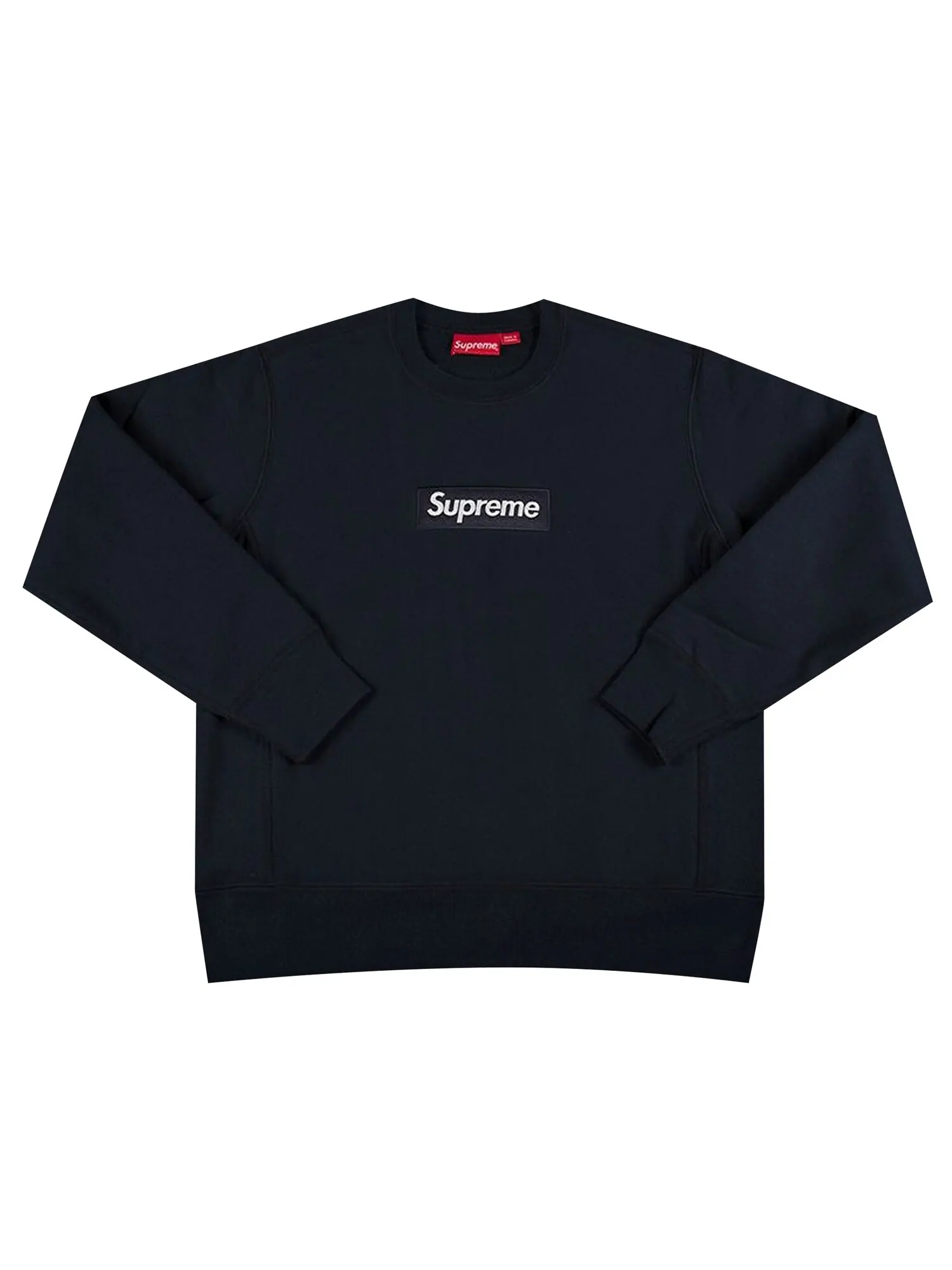 Круглый вырез Supreme Box с логотипом темно-синего цвета — изображение 1 из 1, синий