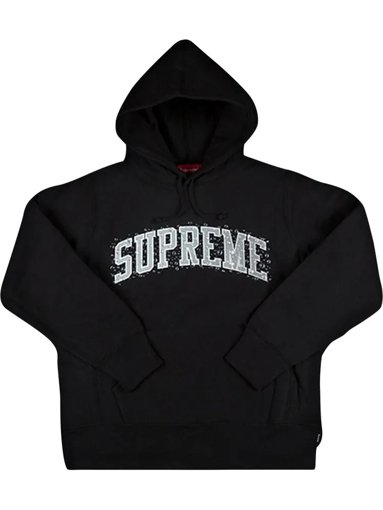 Толстовка Supreme Water Arc Hooded Sweatshirt 'Black' — изображение 1 из 1, черный