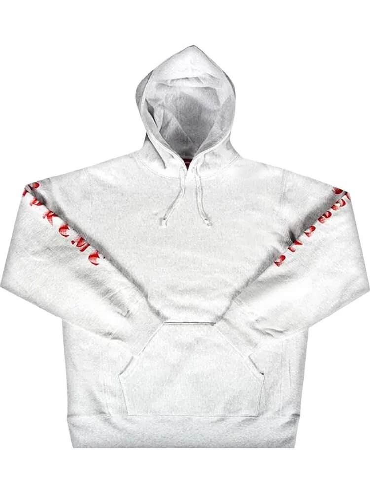Толстовка Supreme Gradient Sleeve Hooded Sweatshirt 'Ash Grey' — изображение 1 из 1, серый