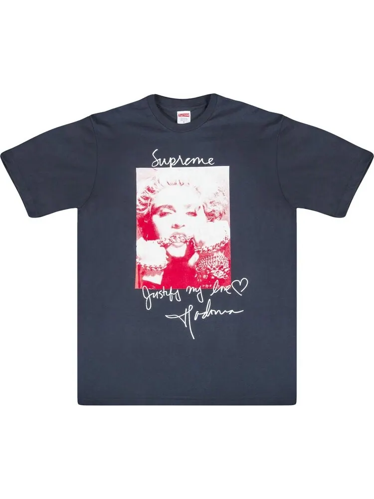 Футболка Supreme Madonna T-Shirt 'Navy' — изображение 1 из 2, синий