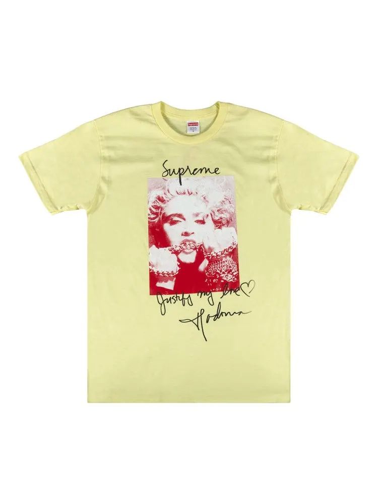 Футболка Supreme Madonna T-Shirt — изображение 1 из 2, бледный желтый