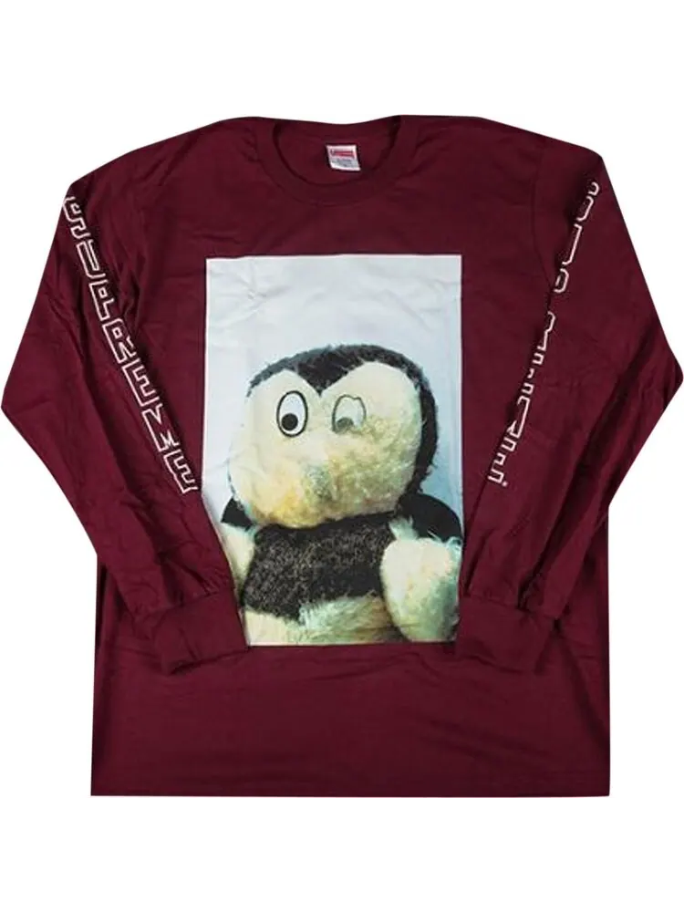 Лонгслив Supreme x Mike Kelley Ahh...Youth! Long-Sleeve Tee 'Burgundy' — изображение 1 из 1, красный