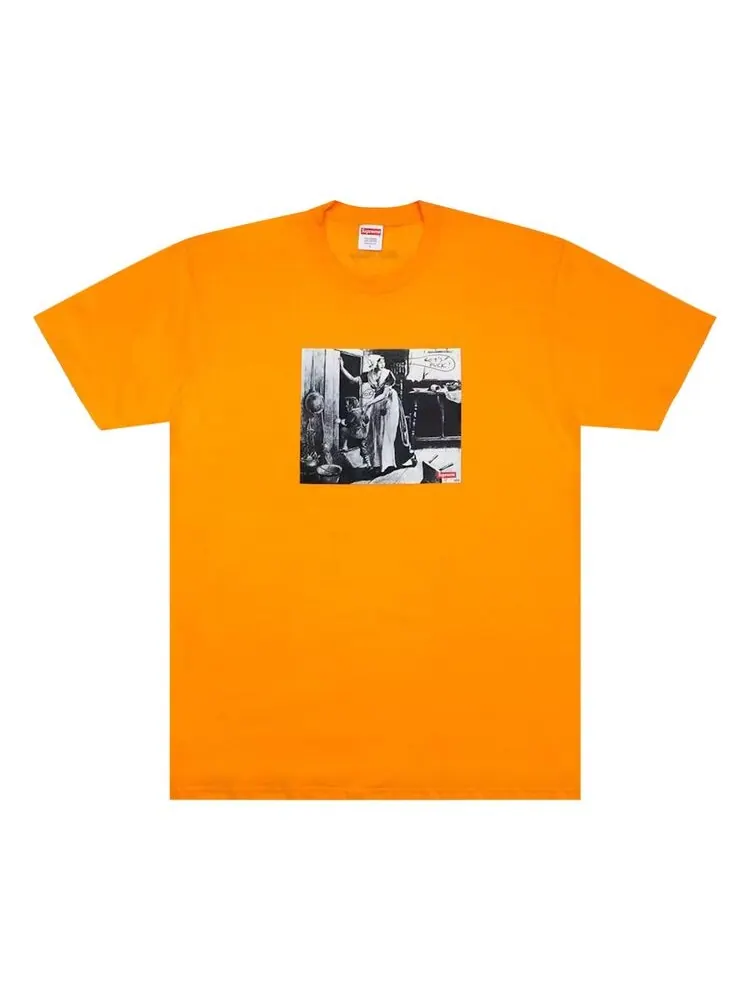 Футболка Supreme x Mike Kelley Hiding From Indians Tee Bright Orange — изображение 1 из 2, яркий оранжевый