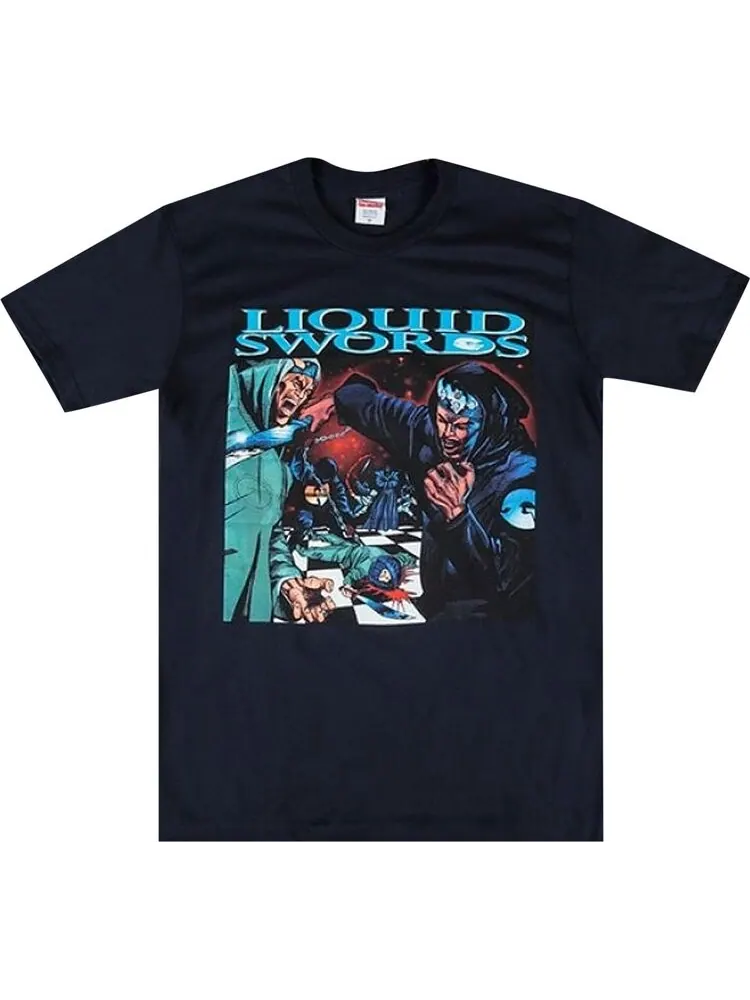 Футболка Supreme Liquid Swords Tee 'Navy' — изображение 1 из 1, синий