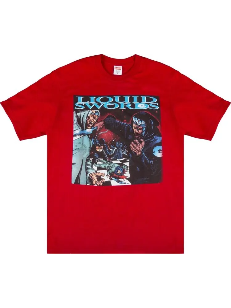 Футболка Supreme Liquid Swords T-Shirt 'Red' — изображение 1 из 3, красный