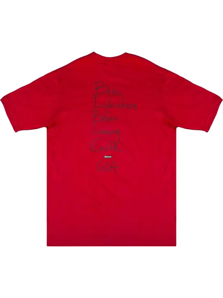 Футболка Supreme Liquid Swords T-Shirt 'Red' — изображение 2 из 3, красный