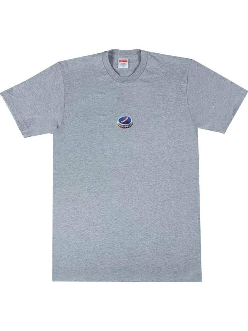 Футболка Supreme Bottle Cap Tee — изображение 1 из 1, серый