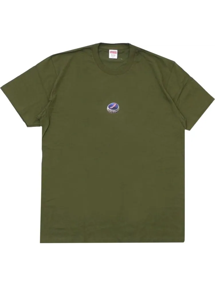 Футболка Supreme Bottle Cap Tee 'Olive' — изображение 1 из 1, желтый