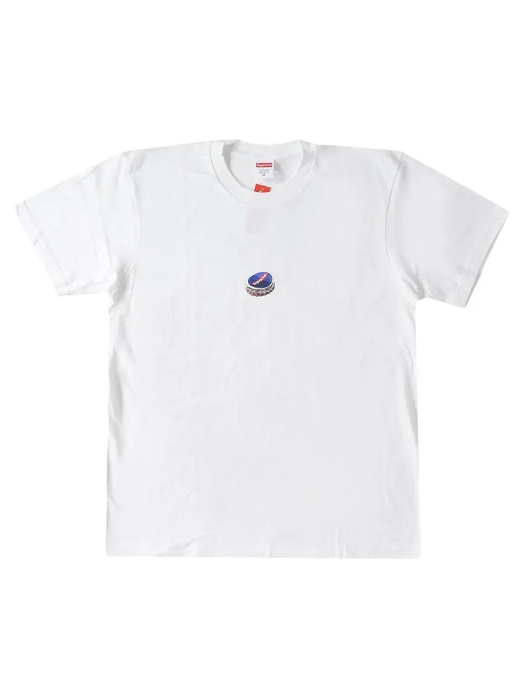 Футболка Supreme Bottle Cap Tee 'White' — изображение 1 из 1, белый