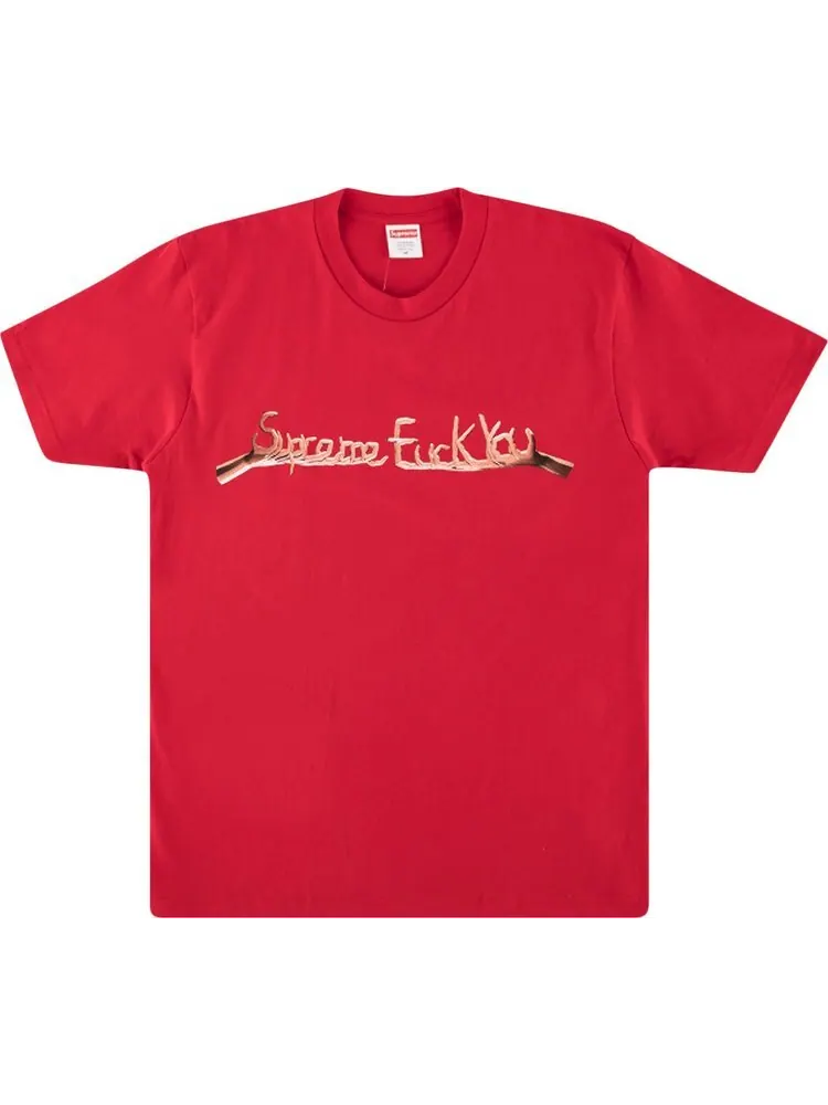 Футболка Supreme f*ck You Tee 'Red' — изображение 1 из 1, красный