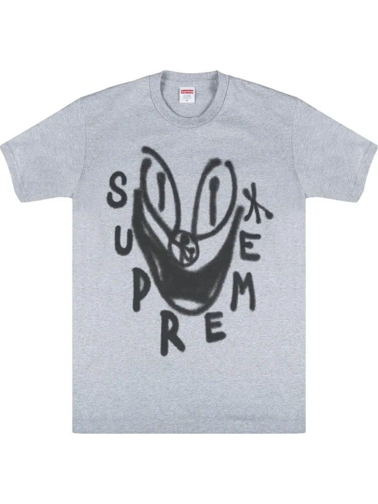 Футболка Supreme Smile T-Shirt 'Grey' — изображение 1 из 2, серый