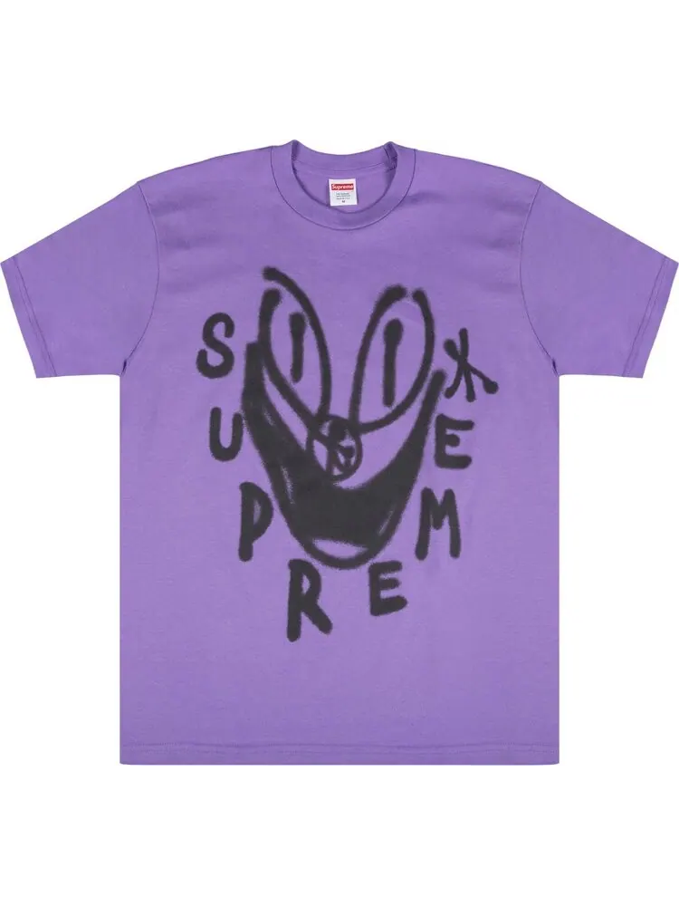 Футболка Supreme Smile T-Shirt 'Purple' — изображение 1 из 2, фиолетовый