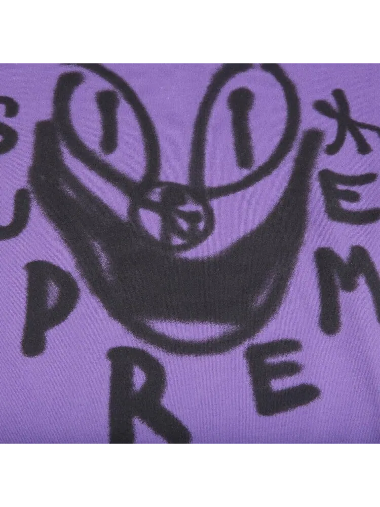 Футболка Supreme Smile T-Shirt 'Purple' — изображение 2 из 2, фиолетовый
