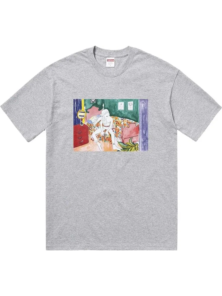 Футболка Supreme Bedroom Tee 'Heather Grey' — изображение 1 из 1, серый