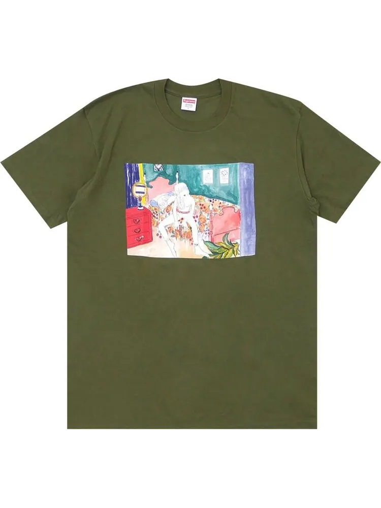 Футболка Supreme Bedroom Tee 'Olive' — изображение 1 из 1, зеленый