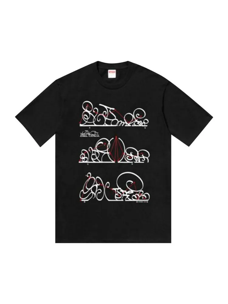 Футболка Supreme System Tee 'Black' — изображение 1 из 1, черный
