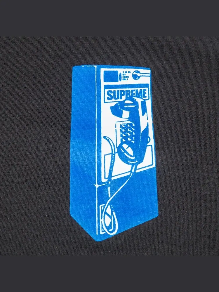 Футболка Supreme Payphone T-Shirt 'Black' — изображение 2 из 2, черный