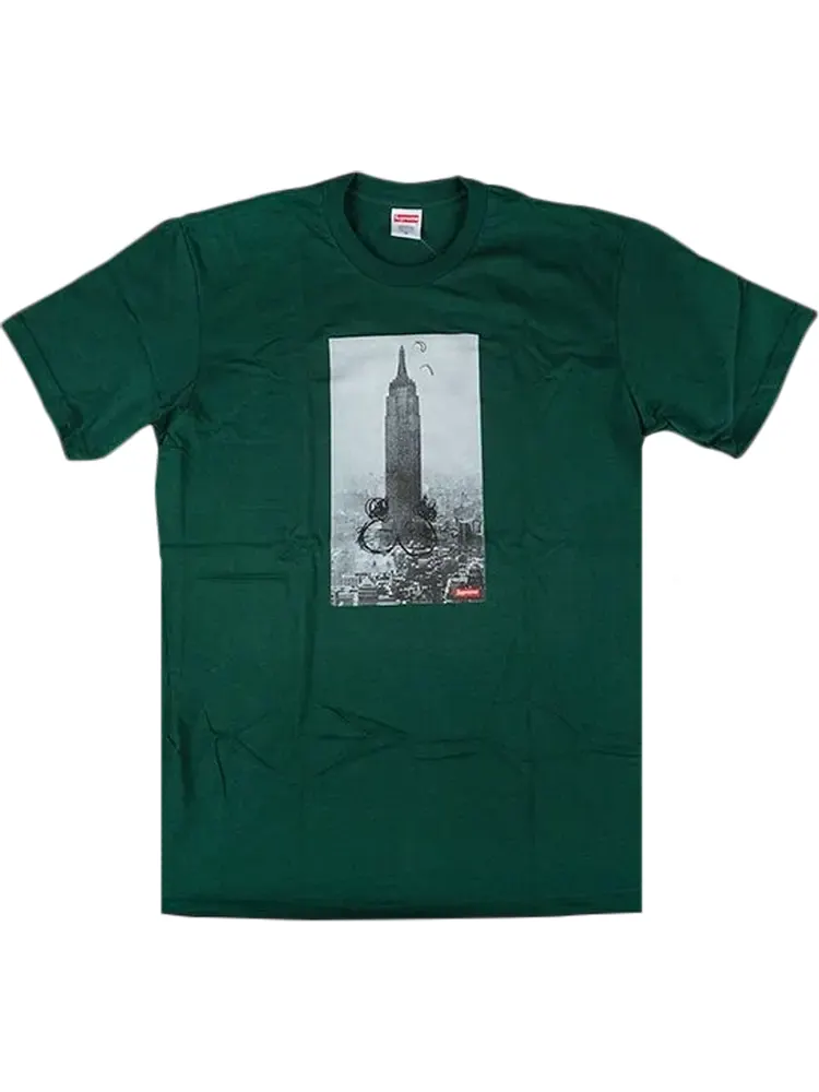 Футболка Supreme Mike Kelley The Empire State Building T-Shirt 'Green' — изображение 1 из 1, зеленый