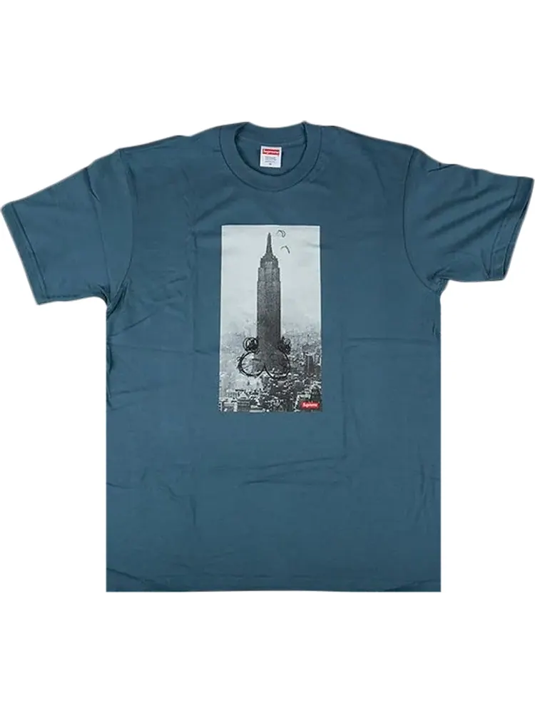 Футболка Supreme Mike Kelley The Empire State Building T-Shirt 'Slate' — изображение 1 из 1, синий