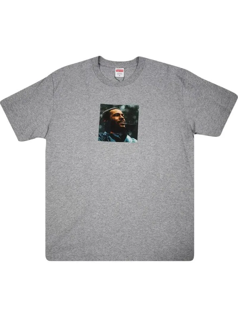 Футболка Supreme Marvin Gaye — изображение 1 из 1, серый