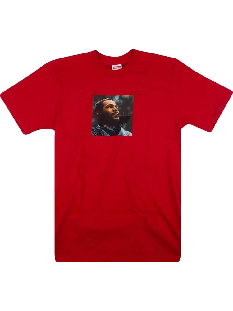 Футболка Supreme Marvin Gaye Tee 'Red' — изображение 1 из 1, красный