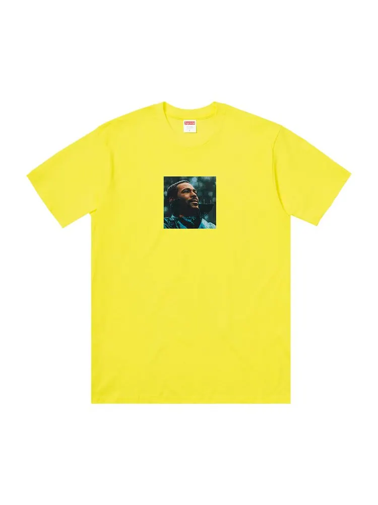 Футболка Supreme Marvin Gaye Tee Yellow — изображение 1 из 2, желтый