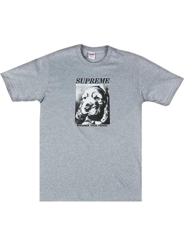 Футболка Supreme Remember T-Shirt 'Grey' — изображение 1 из 1, серый